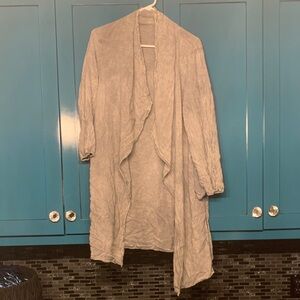 J&M Charcoal Gray Open Front Wrap